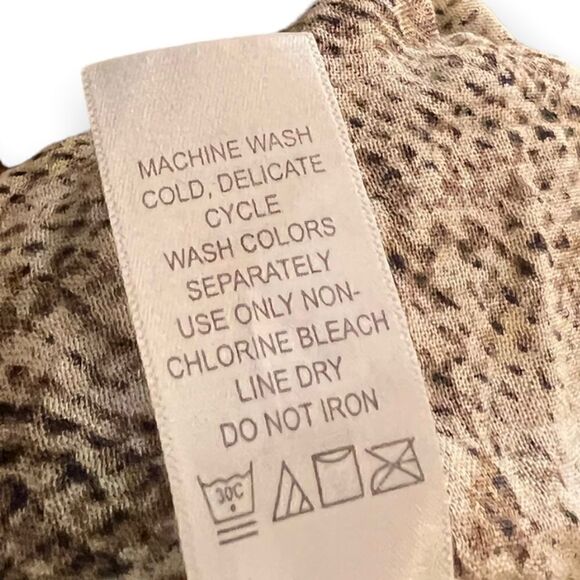 Brylane Snake Print Lightweight Button Down Shirt - Picture 6 of 7